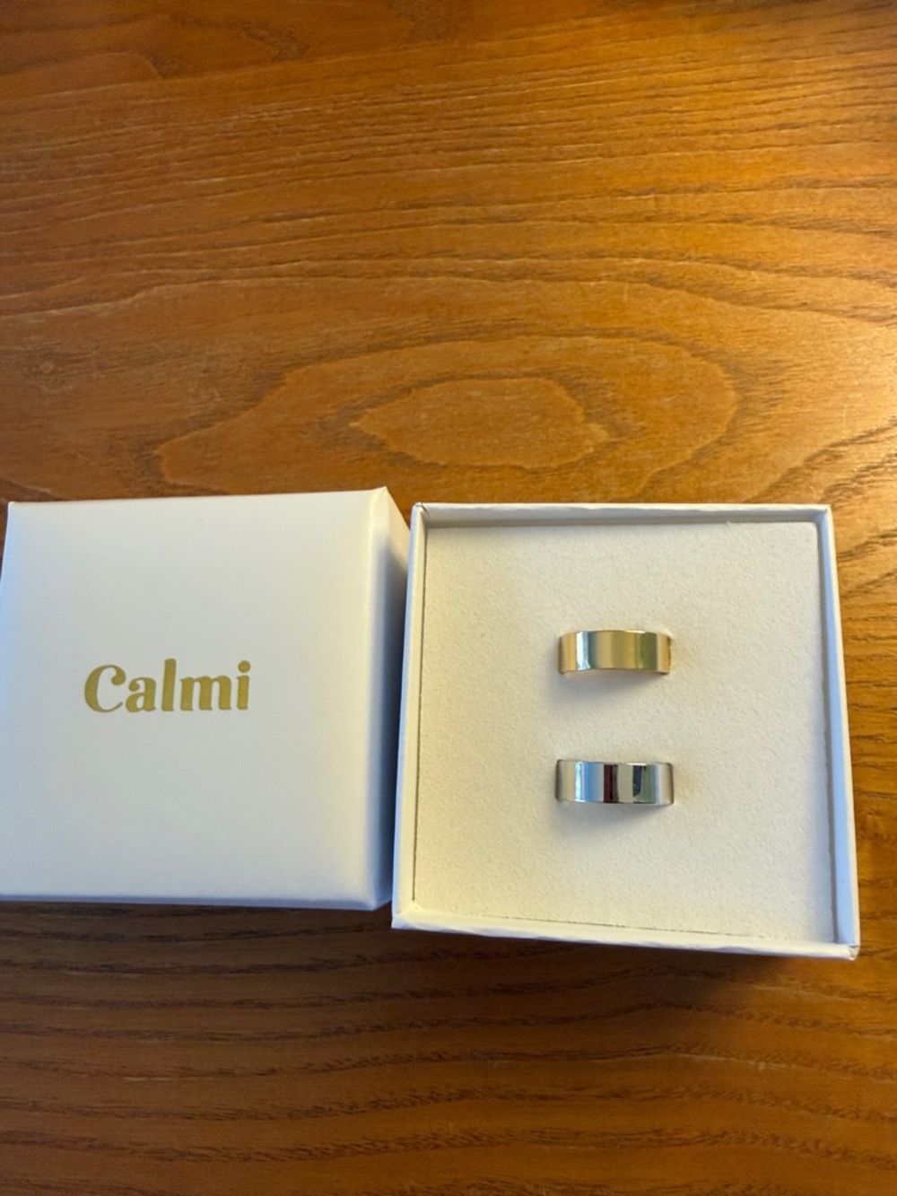 Calmi Women's Silver and Magnetic Rings